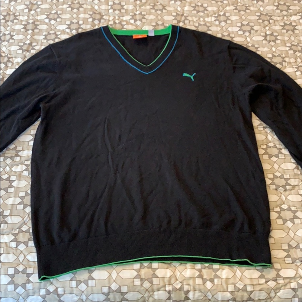 Puma alone sleeve v neck men’s medium